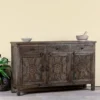 Aarnav - Handgesneden Mangohouten Dressoir