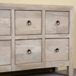 Aarohia - Mangohouten Dressoir Met 10 Laden