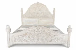 Aarohi - Handgesneden Mangohouten Bed