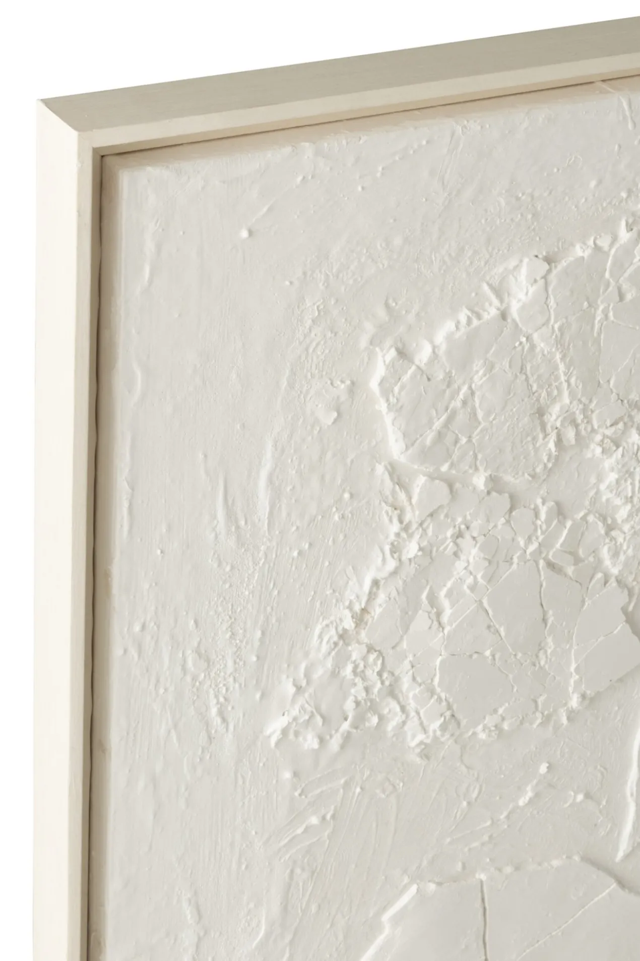 Abstract schilderij met gips structuur | 120 x 90 cm