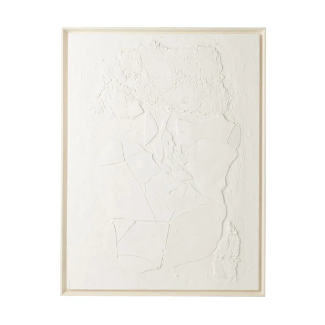 Abstract schilderij met gips structuur | 120 x 90 cm