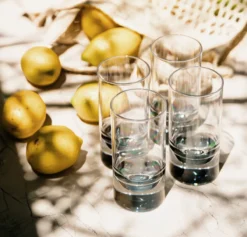 Acryl Longdrinkglas Smoke Slim Jim - set van 4