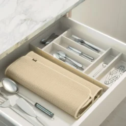Afdruipmat Udry met droogrek L creme