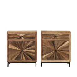 Agastya - Kast van Oud Hout met Zonnestraal Design