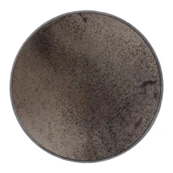 Aged muurspiegel - rond - bronze - 121