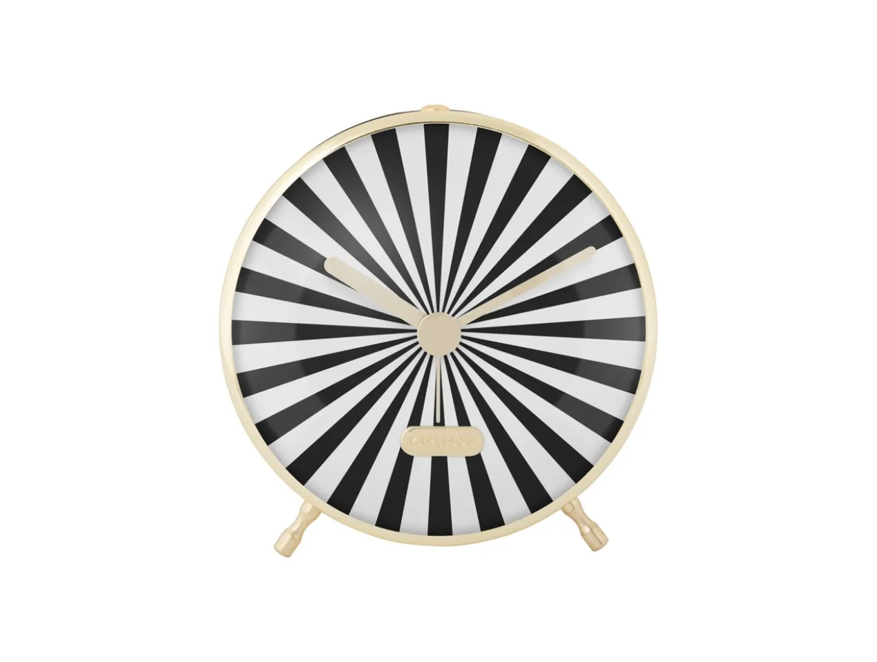 Alarm clock Candy Swirl black & white