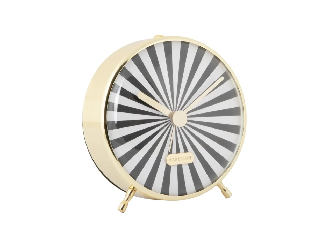 Alarm clock Candy Swirl black & white