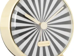 Alarm clock Candy Swirl black & white