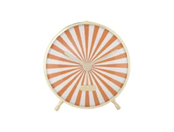 Alarm clock Candy Swirl bright orange & white