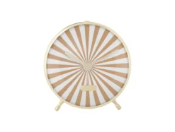 Alarm clock Candy Swirl soft brown & white