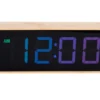 Alarm clock Changing Colour LED bamboo