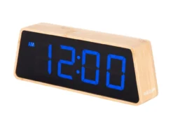 Alarm clock Changing Colour LED bamboo