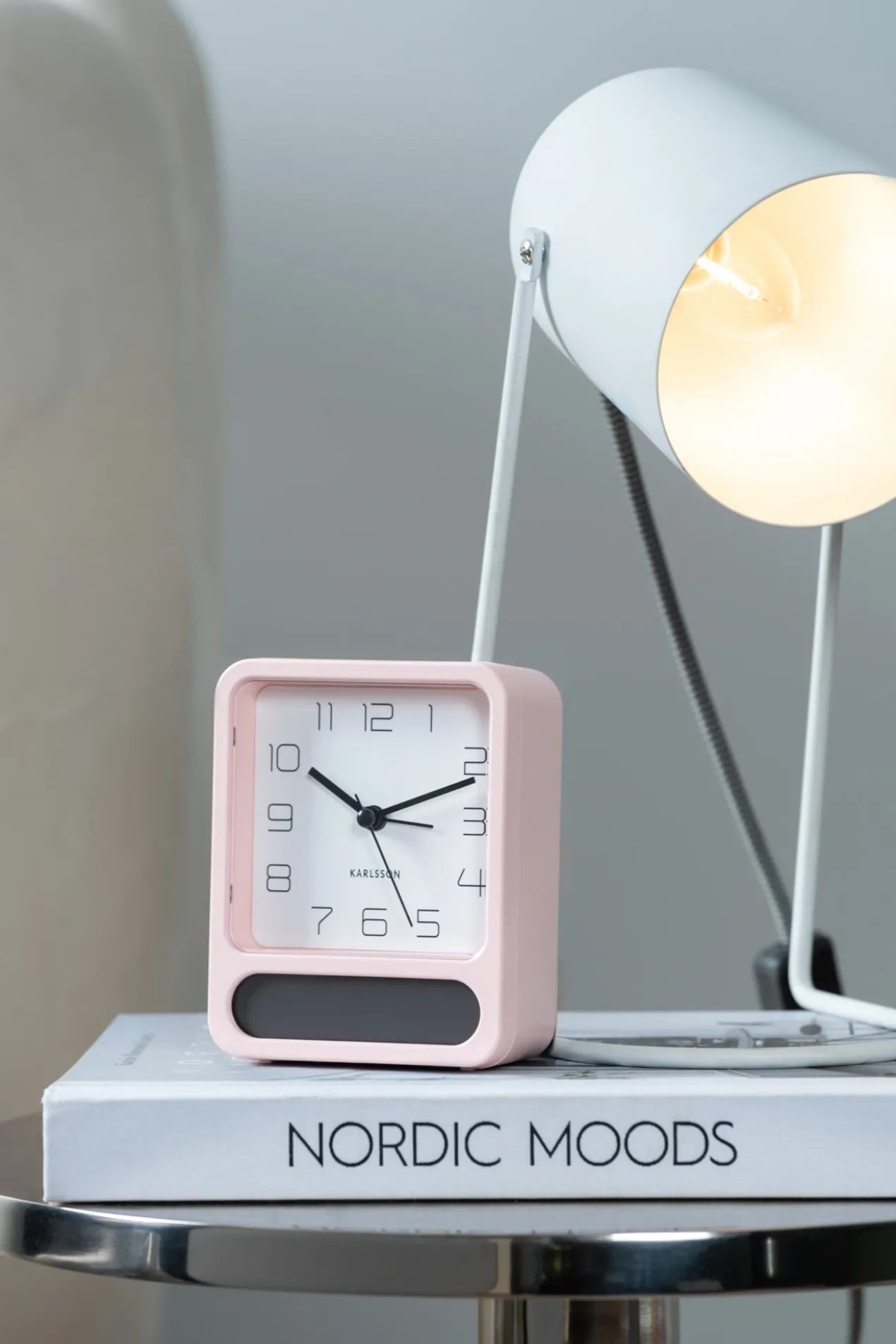 Alarm clock Duo matt black