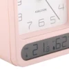 Alarm clock Duo matt soft pink
