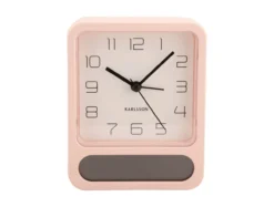 Alarm clock Duo matt soft pink