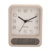 Alarm clock Duo matt warm grey