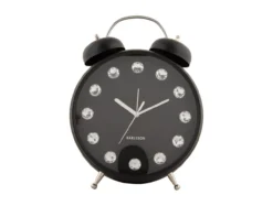 Alarm clock Glam Diamonds XL black