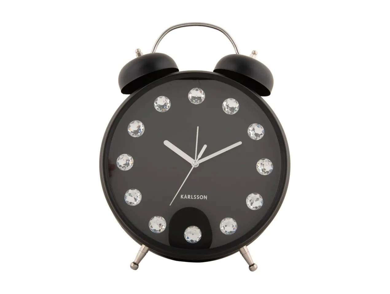 Alarm clock Glam Diamonds XL black