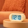 Alarm clock Gummy rubberized light pink