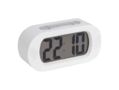 Alarm clock Gummy rubberized white