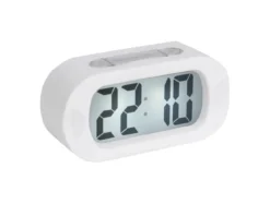 Alarm clock Gummy rubberized white