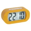 Alarm clock Gummy rubberized ochre yellow