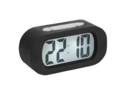 Alarm clock Gummy rubberized black