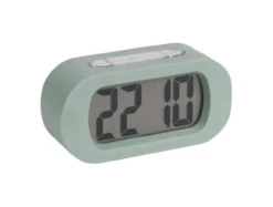 Alarm clock Gummy rubberized green