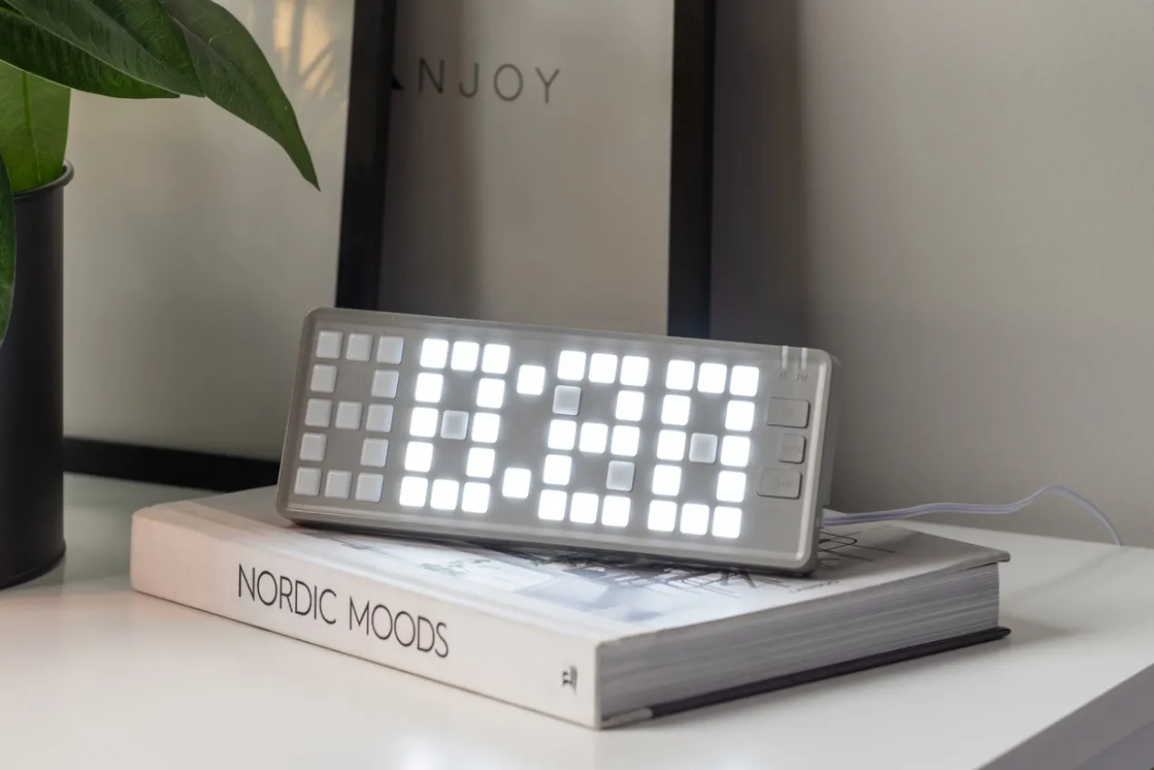 Alarm clock Keyboard LED light grey