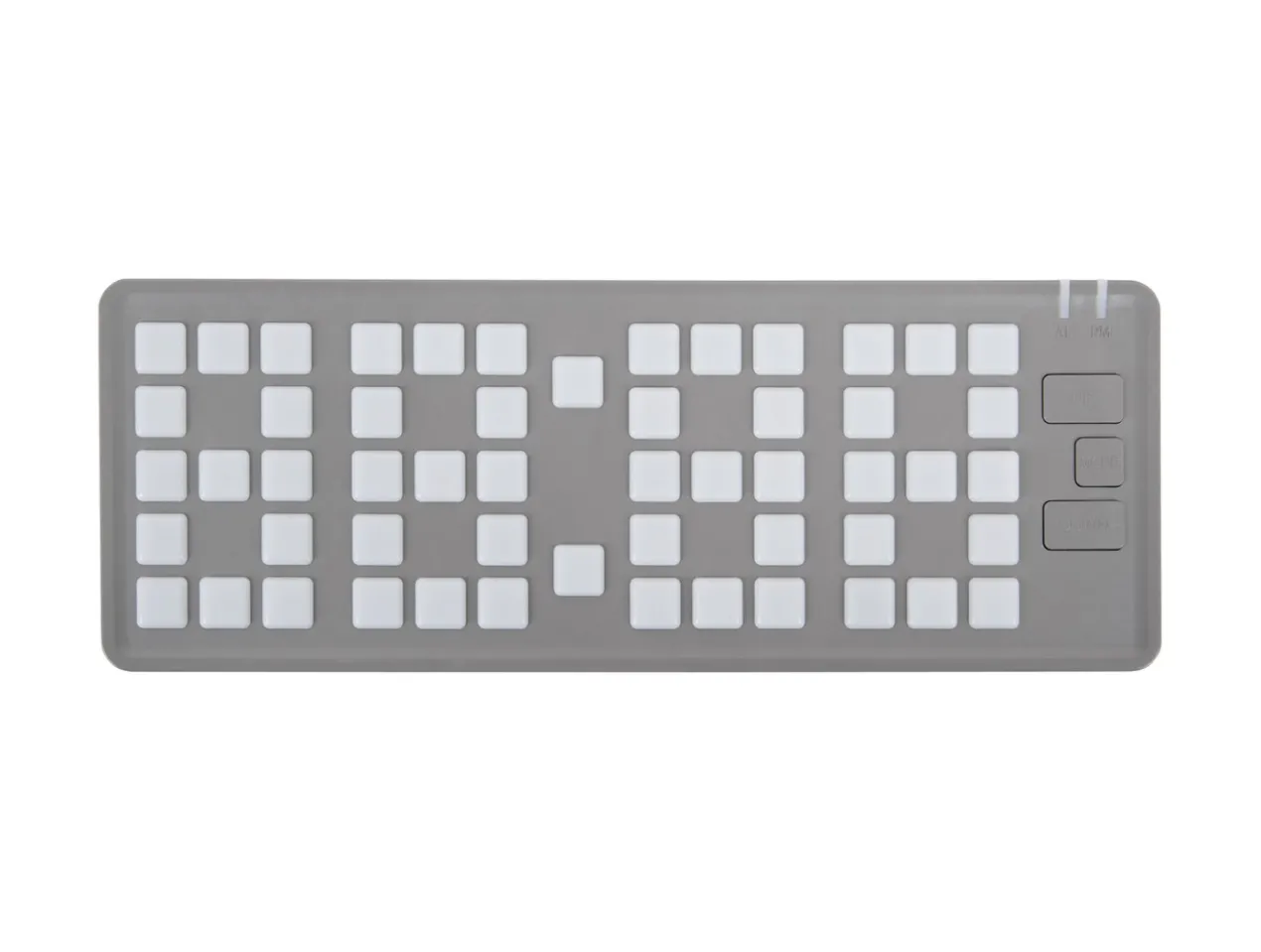 Alarm clock Keyboard LED light grey