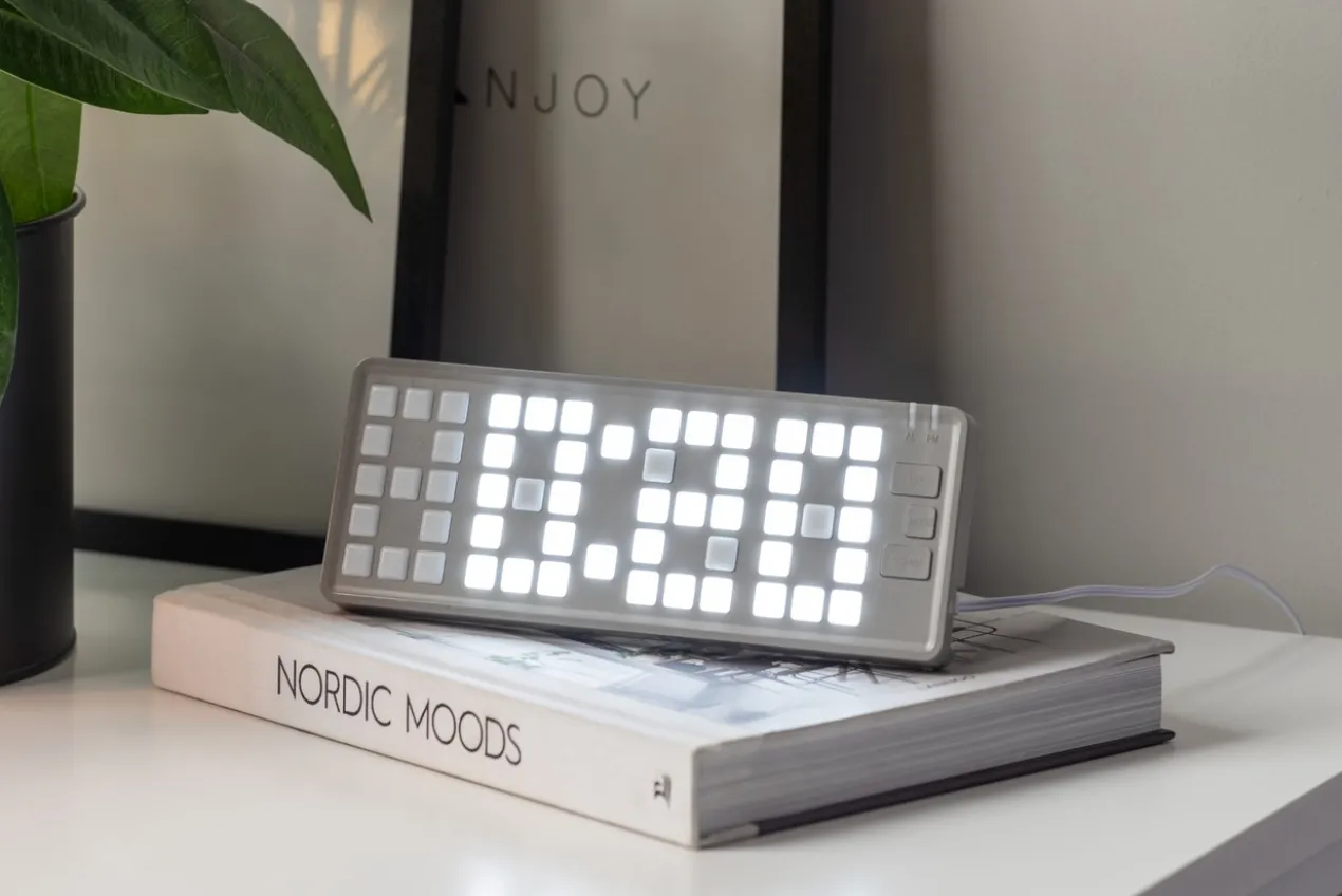 Alarm clock Keyboard LED light grey