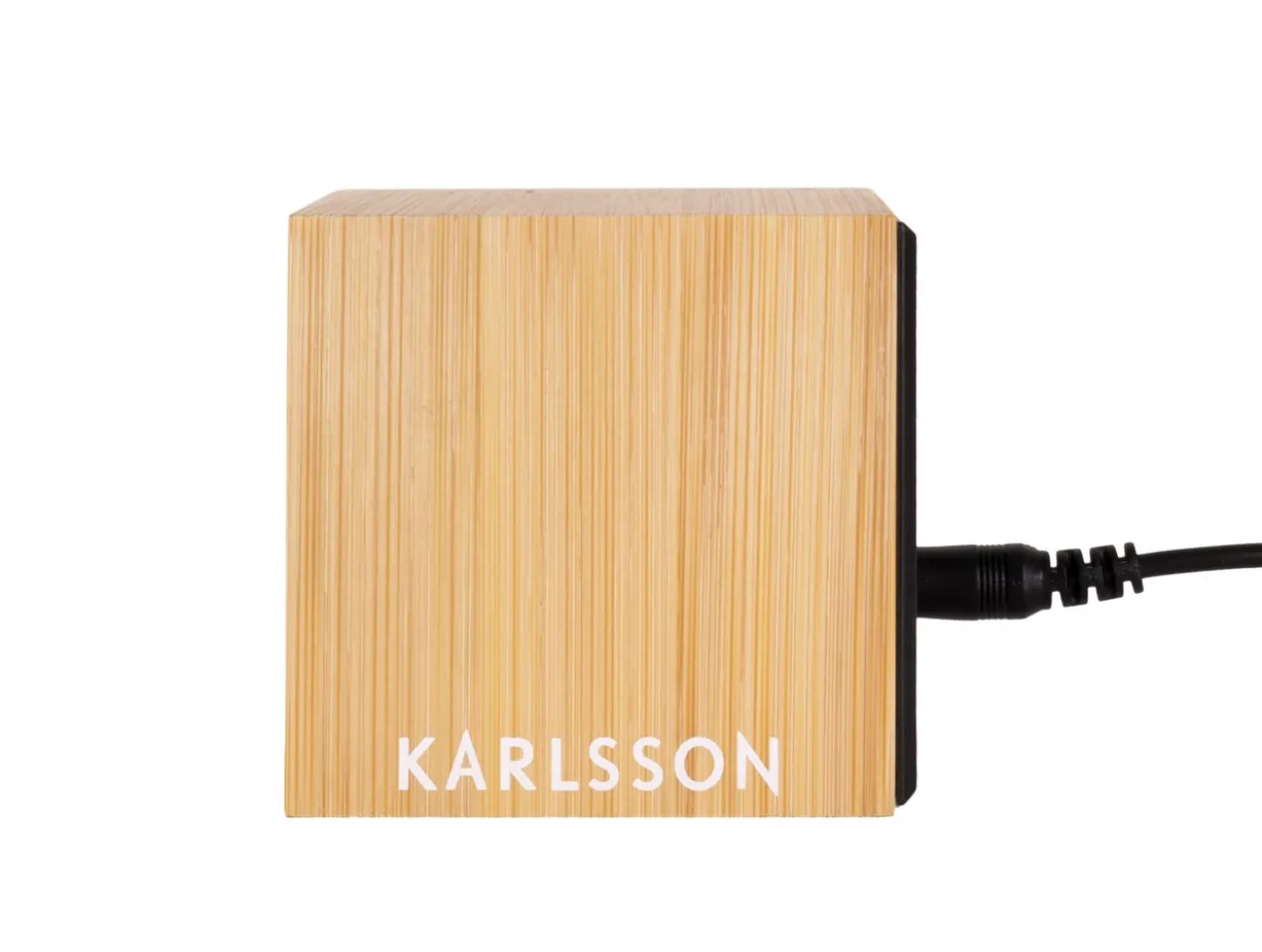 Alarm clock Mini Cube bamboo