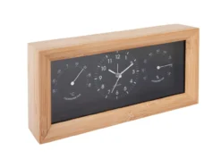 Alarm clock Neat bamboo rectangle black