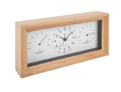 Alarm clock Neat bamboo rectangle white