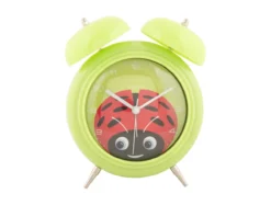Alarm clock Peekaboo Ladybug green