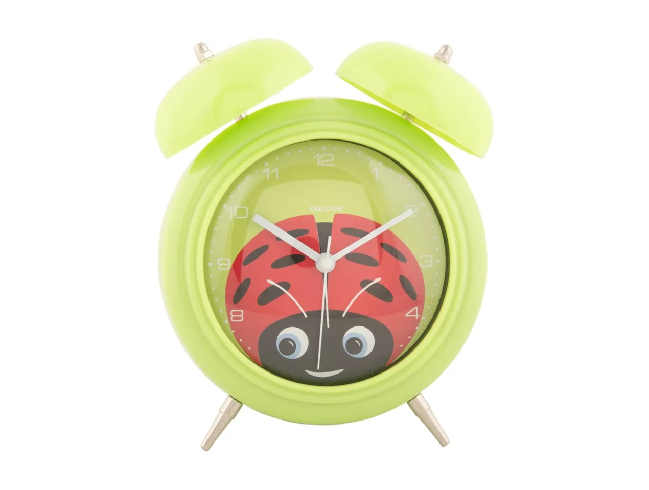 Alarm clock Peekaboo Ladybug green