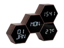 Alarm clock Six in the Mix rubberized black