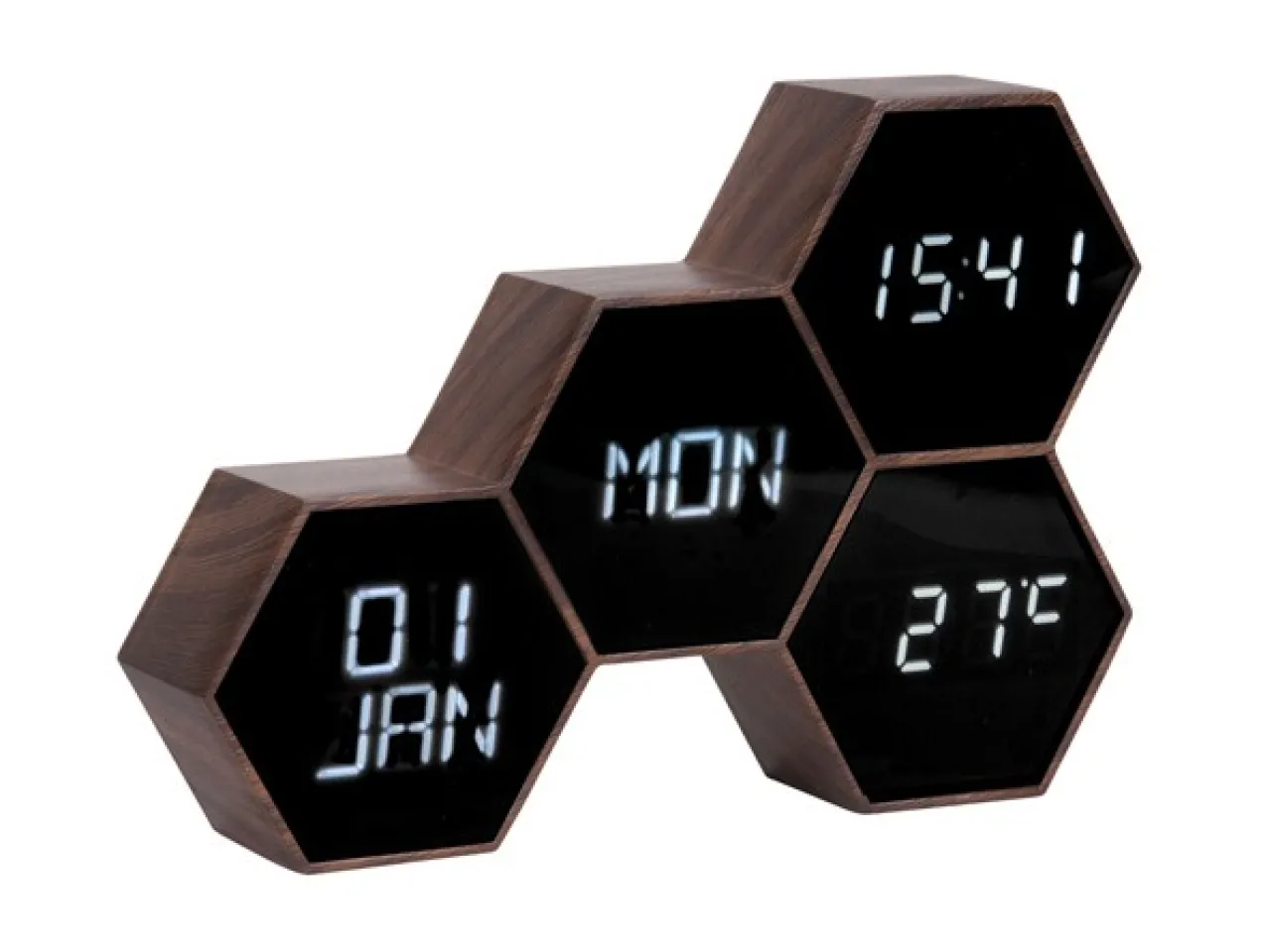 Alarm clock Six in the Mix rubberized black