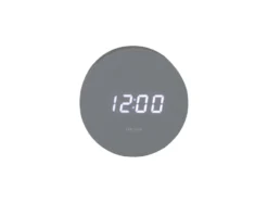 Alarm clock Spry round LED mouse grey