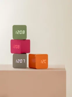 Alarm clock Spry square LED mouse grey