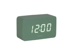 Alarm clock Spry tube LED grayed jade