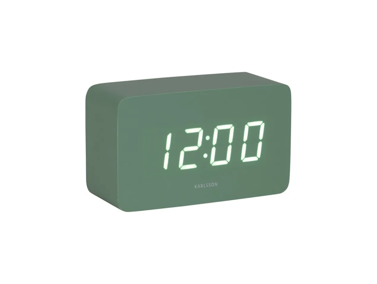 Alarm clock Spry tube LED grayed jade