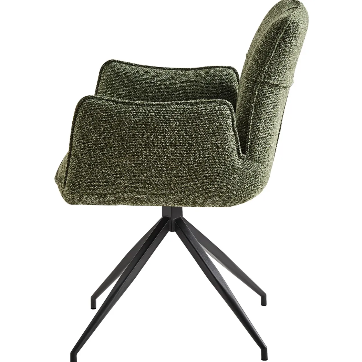 Alice draaistoel stof groen