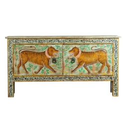 Alina - Handgeschilderde Consoletafel Tijger Design