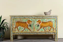 Alina - Handgeschilderde Consoletafel Tijger Design