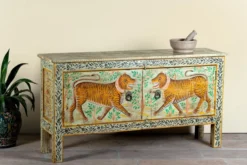 Alina - Handgeschilderde Consoletafel Tijger Design