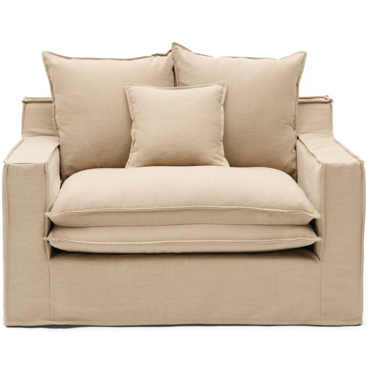 Alina Loveseat shadow linen