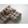Allure hocker geweven stof bruin melange