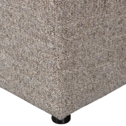 Allure hocker geweven stof bruin melange
