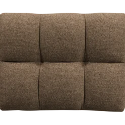 Allure hocker geweven stof donkerbruin melange